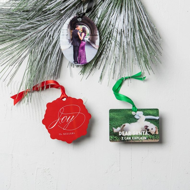 Family Photo Gift Box metal photo ornaments